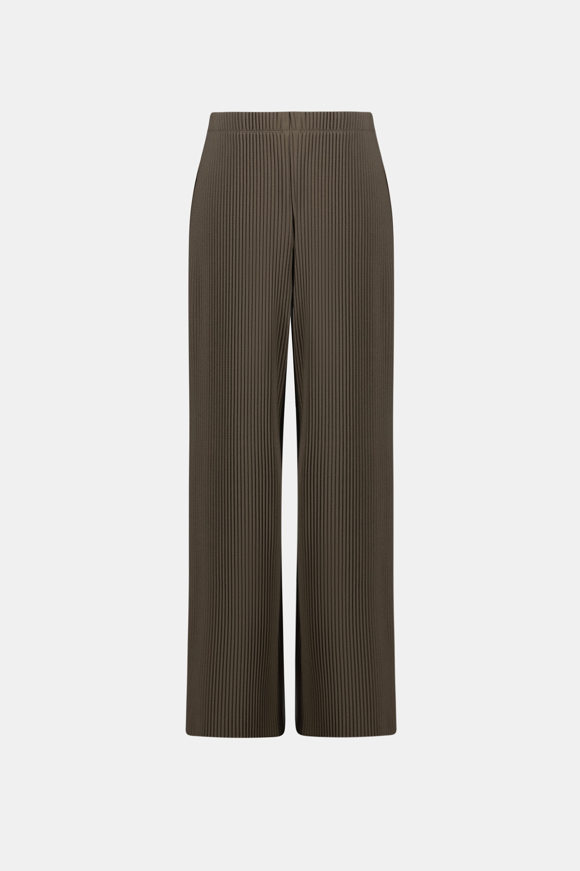 JOSEPH RIBKOFF PLEATED SCUBA CREPE WIDE-LEG PANTS