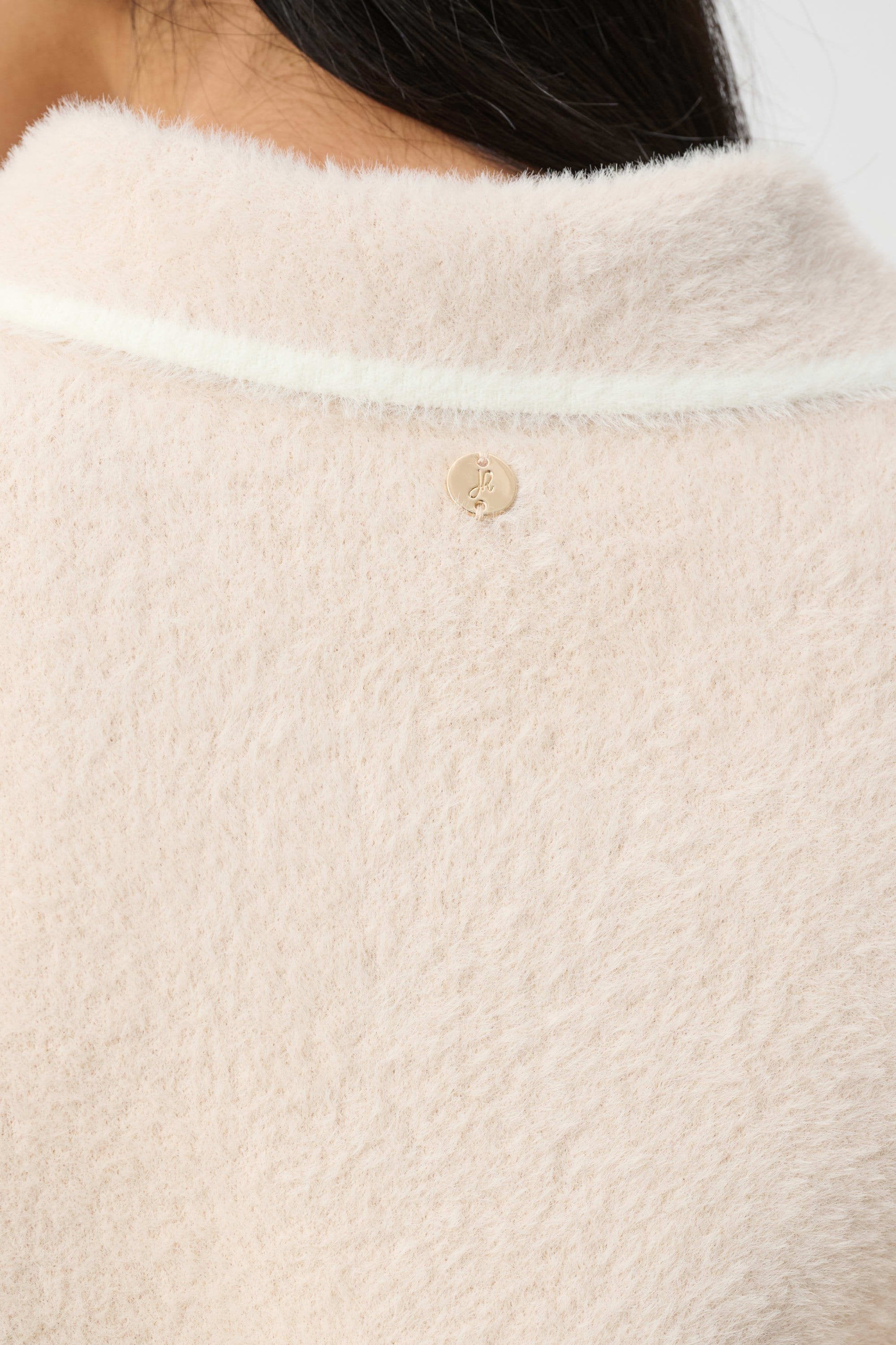 Joseph Ribkoff Feather Yarn Knit Boxy Jacket