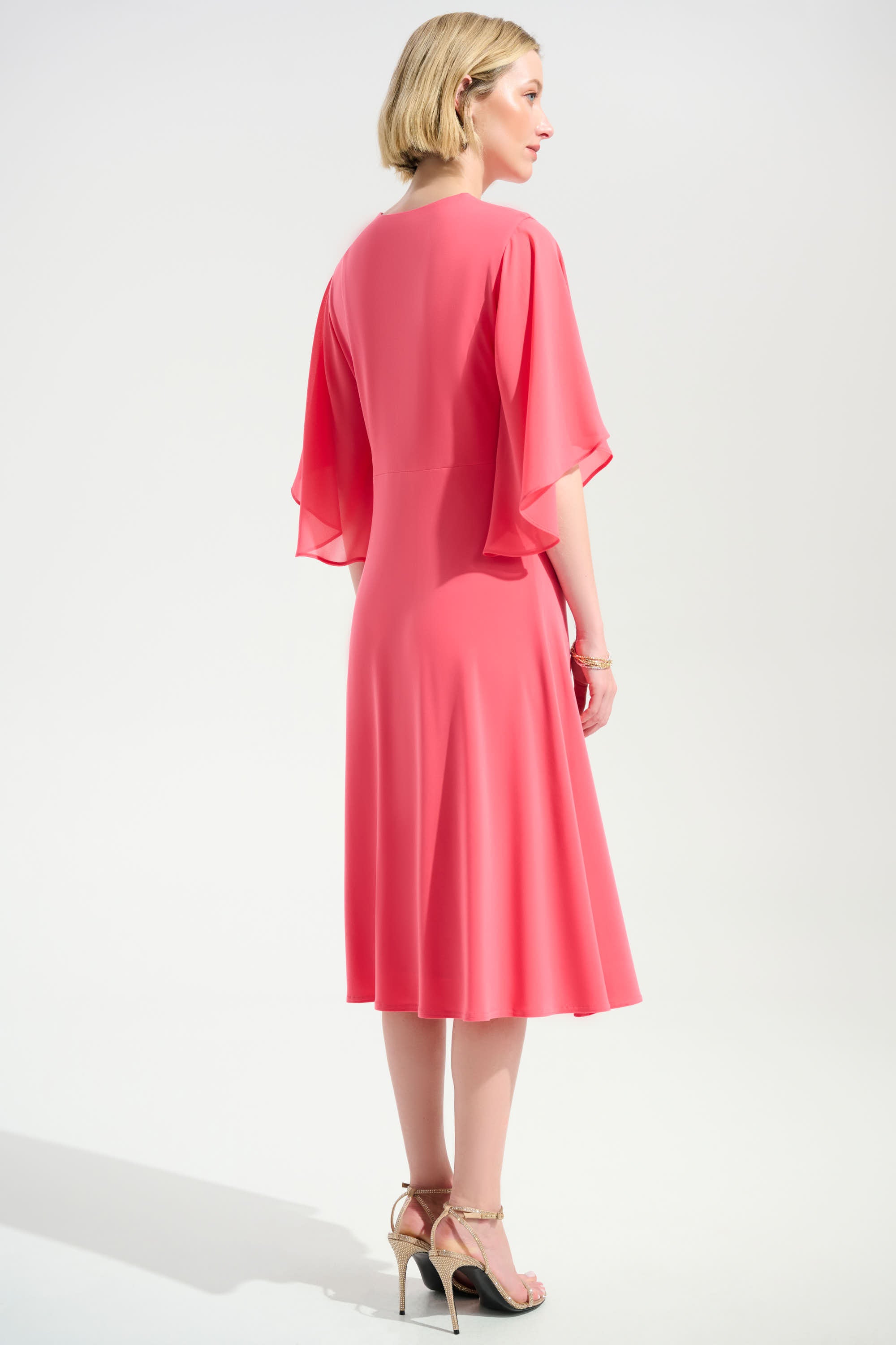 Joseph Ribkoff Signature Silky Knit Wrap Dress | Chiffon Sash
