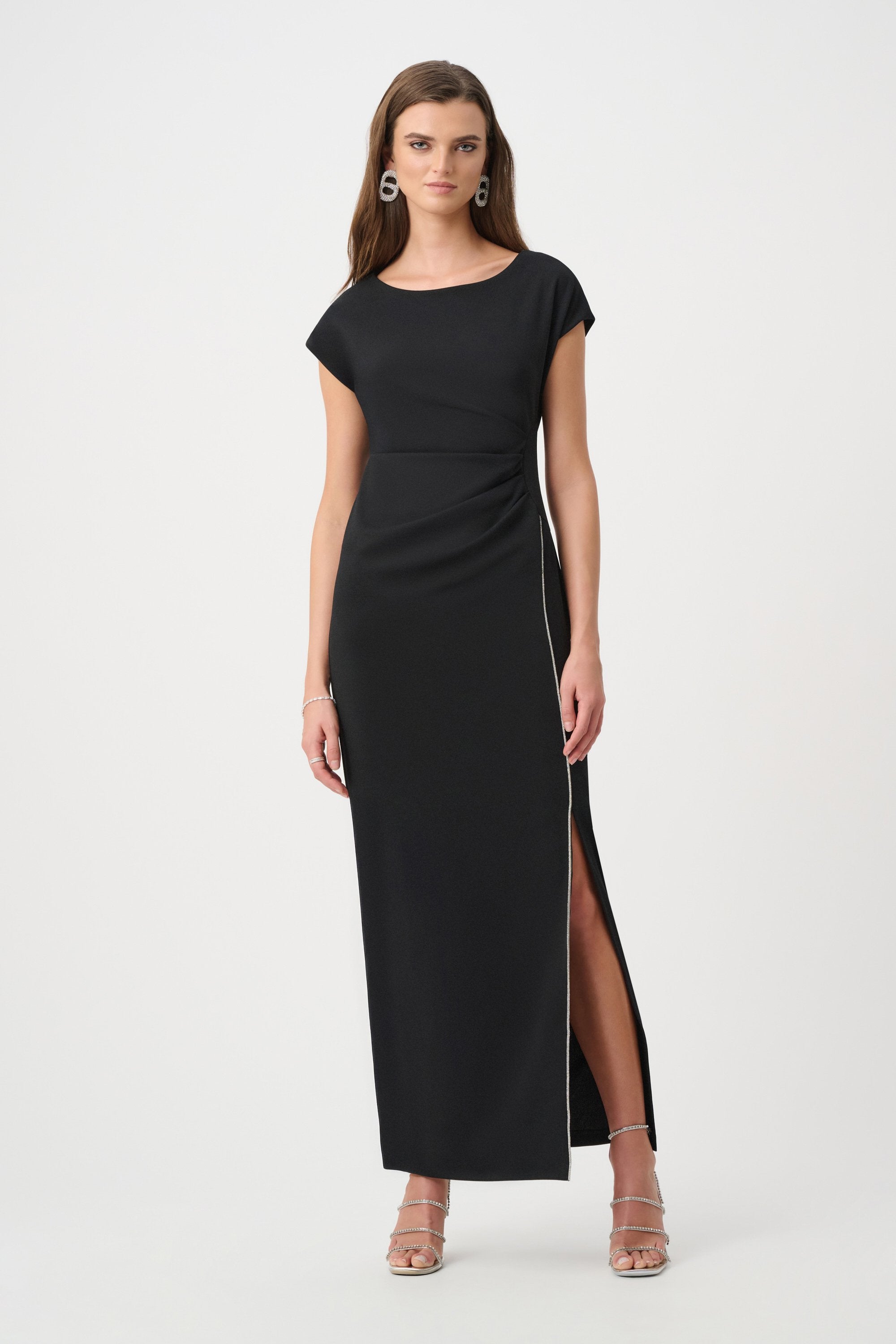 Joseph Ribkoff Signature Silky Knit Sheath Wrap Dress