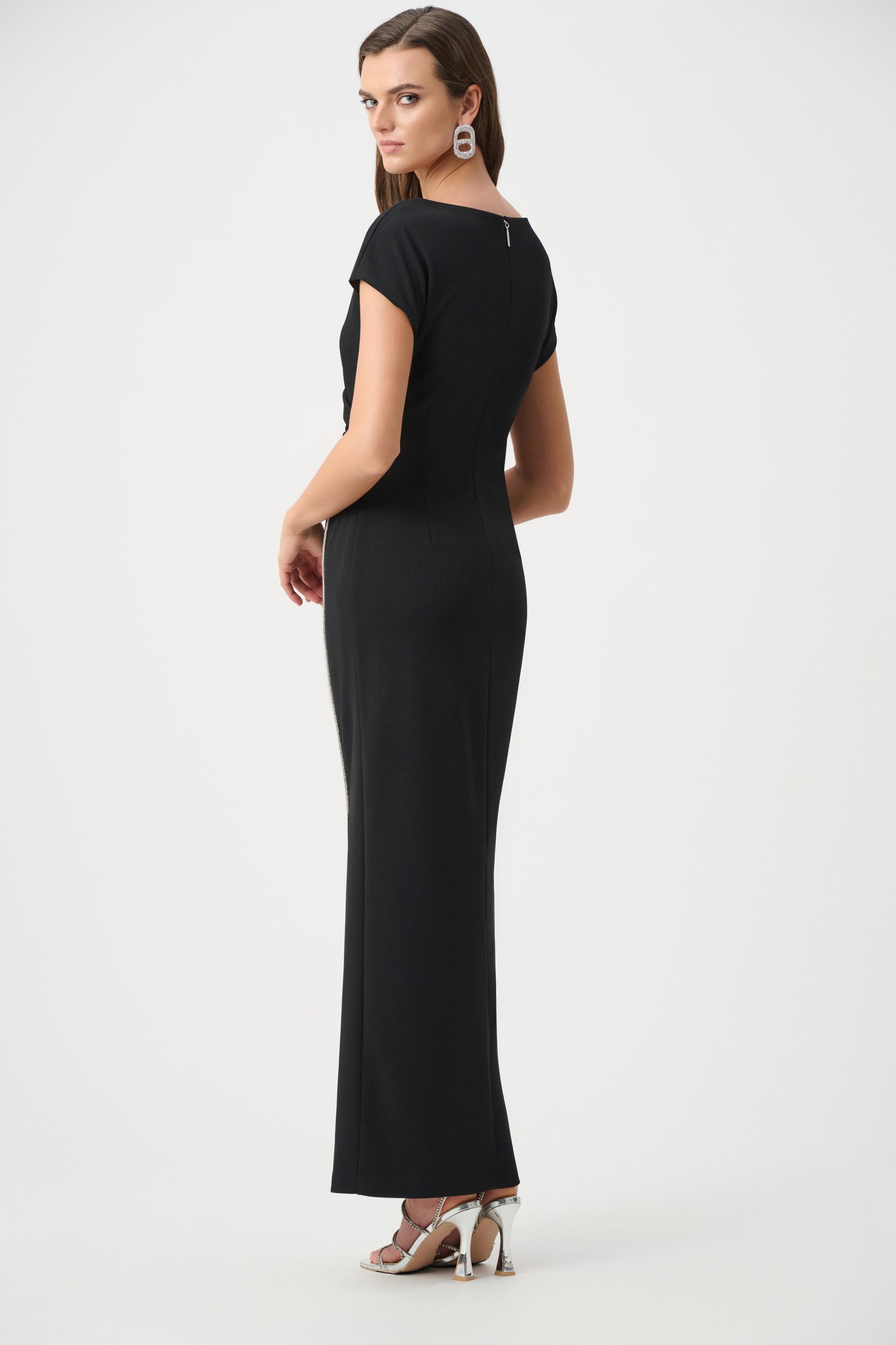 Joseph Ribkoff Signature Scuba Crepe Sheath Gown