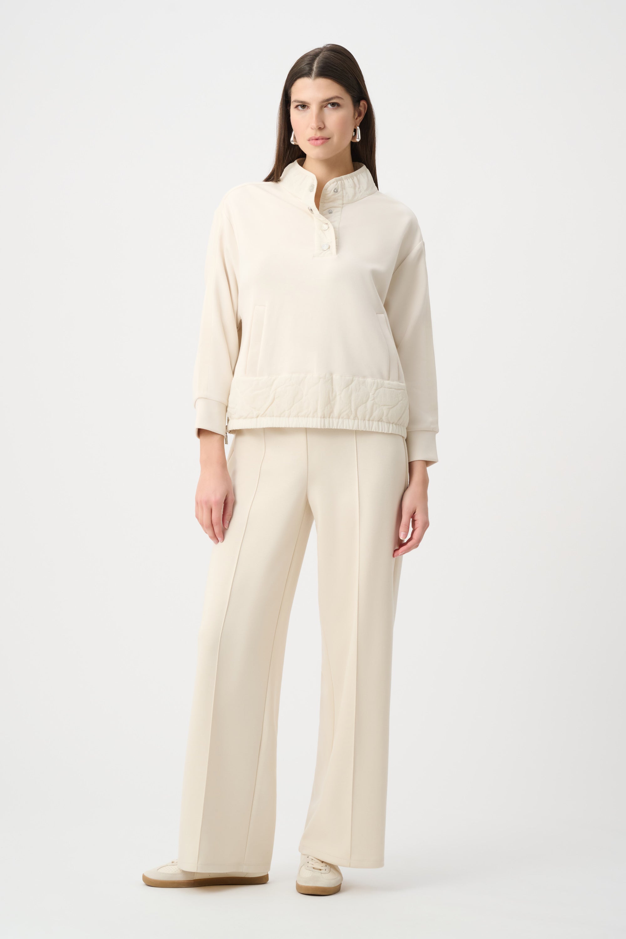 Joseph Ribkoff Scuba Jersey Funnel-Neck Jacket