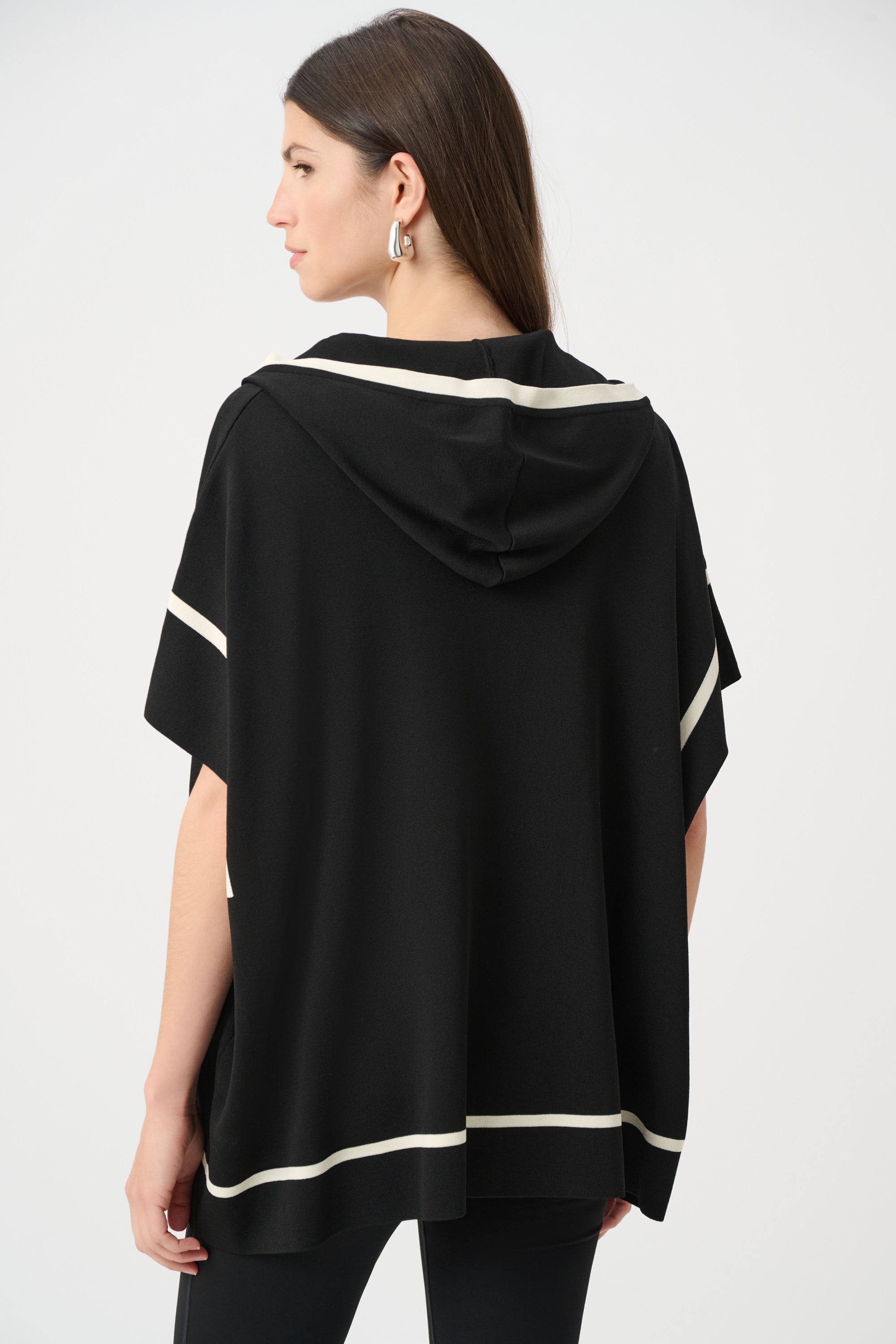 Joseph Ribkoff Dry Viscose Hooded Boxy Jacket