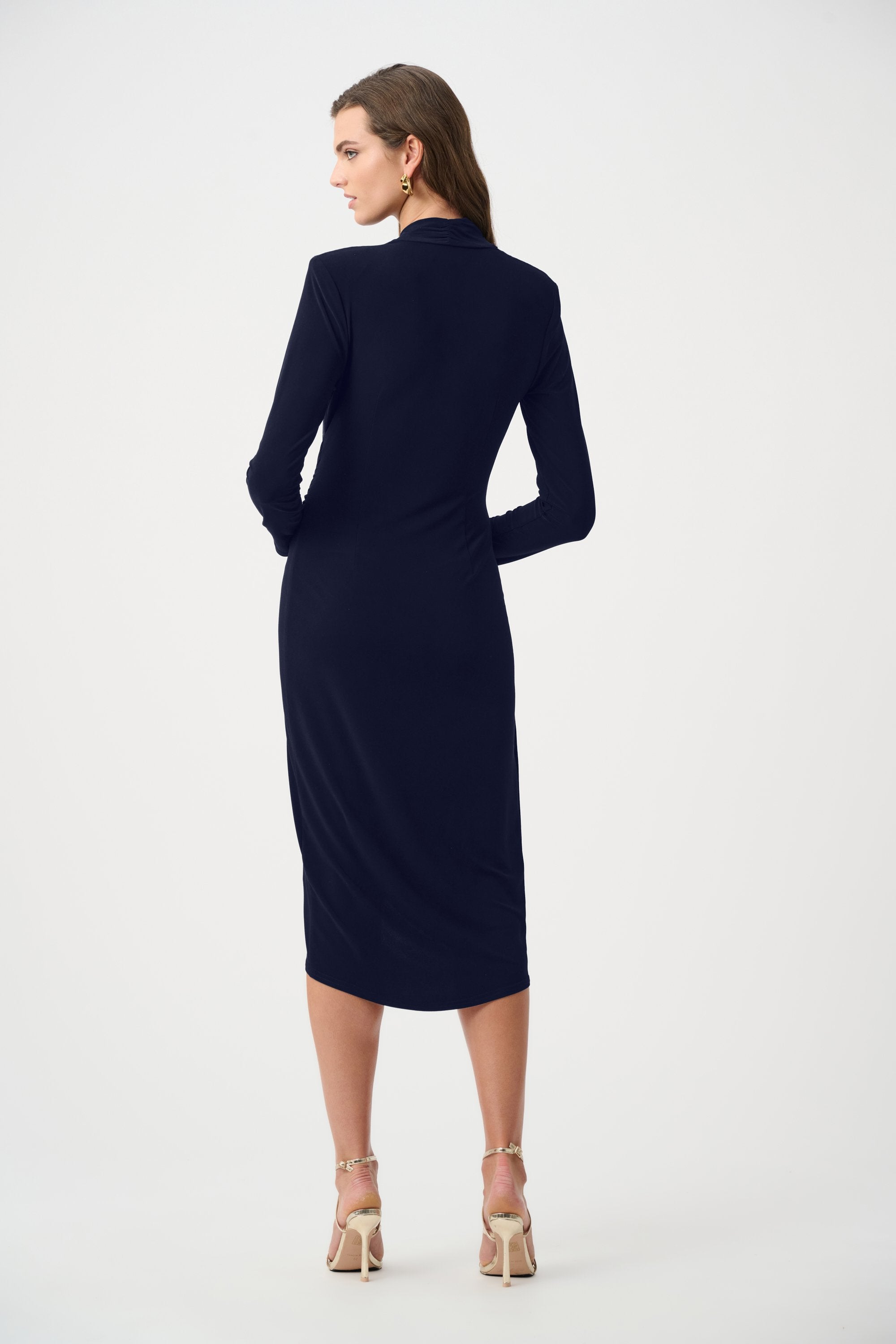 Joseph Ribkoff Signature Silky Knit Sheath Wrap Dress